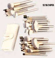 241812pcs Professional Luxury Makeup Brushes Champagne Gold Make Up Brush Set Up Brush Brush Beauty Maker Pincel Maquiagem Tools8446916