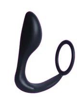 Silicone Prostate Massager Stimulator with Penis Scrotum Ring Fetish Male Sex Toy Men Pspot Toys Anal Plugs Butt Intruder Tickler2139287