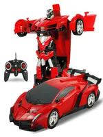 Возврат ущерба 2in1 RC Car Sports Car Robots Model