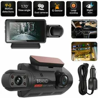 3 5'' Car DVR Dual Lens Dash Cam 1080P Front & Rear Camera Video Recorder 170-Degree Wide G-Sensor HDMI Night Vision199V