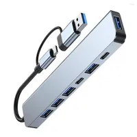 Portas Tipo C Hub USB 3.0 Expander Splitter para laptop PC Drive rígido Teclado Mouse