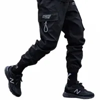 Techwear Streetwear Hip Hop Cargo Pants Men Black Loose joggers Harem Sport Harajuku Punk Casual Multi Pocket Prouts Ederize Men G3ok#