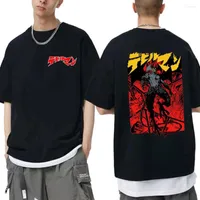 Мужские рубашки T япония аниме Debiruman Cool Devilman Crybaby Print Fuse Men's Summer Casual Tops Camisetas