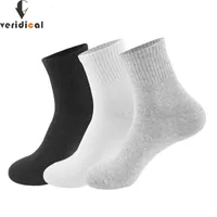 Erkek çorap 10 çift sıkıştırma pamuklu katı siyah beyaz atletik spor nefes alabilen erkekler kısa seyahat iş çorapları marka