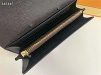7A 2022 패션 디자이너 고품질 클래식 편지 지갑 고급 남성 및 여성 지갑 열쇠 동전 지갑 원본 상자 격자 클립 L0001