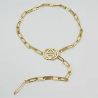 Modedesigner -Ketteng￼rtel Damen Luxuskleidung G￼rtel Frauen Gold Bund Mann Brief Bronze Kette Taillenb￤nder hohe Qualit￤t