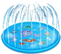 68 polegadas Sprinkle Splash Dog Wading Pool Backyard Fountain Play Mat Summer Outdoor Water Toys para beb￪s e PET Y2007287318568