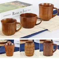 Tumblers Hoge kwaliteit Creative Natural Wood Mug Coffee Wine Glass Ketel Insulatie Tea Cup voor Family Tea Room Milk Drinkware 221025