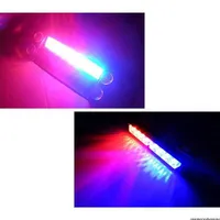 NY STYLING 8 LED Red Blue Police Strobe Flash Lights Dash Emergency Brandemen 3 Flashing Auto Fog Lamp Car Warning2478