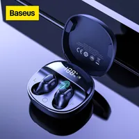 Telefone celular Ear fones Baseus WM01 Plus Headphones sem fio TWS Bluetooth 5.0 Estabelecimento de fones de ouvido à prova d'água com tela digital LED 221026
