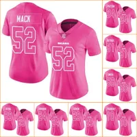 Jersey Groothandel Custom Chicago'Bears''football Pink New Rush Men Women Jeugd