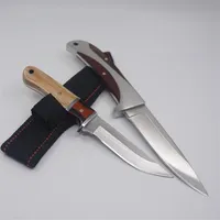 Cuchillo de hoja fija cuchillo de caza recta cuchillos de supervivencia de supervivencia al aire libre
