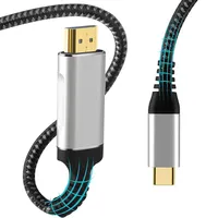 USB 3 1 Typ C till HDMI 2 0 Kabel 3 6 16 5ft 4K 60Hz Video Converter Cord Adapter kompatibel med Mac-Book Samsung Galaxy S9 S8 Huawe246o