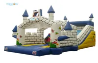 Commercial grade PVC marerial inflatable slide water slide bouncy castle combo blower6758252