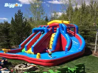 Yard EN14960 Certificato per bambini e adulti Summer Commercial Giant Blow Up Game Polca di scivoli gonfiabili con piscina Air Blowe4048615