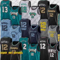 قمصان كرة سلة جديدة 12 Ja Morant كرة السلة Jersey Nikola Jamal 27 Jokic Murray Denver'nuggets''memphis''grizzlies''jaren 13 Jackson Jr