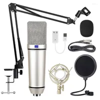 Microfones Condenser Microfone H87 Profissional de gravação para computação Vocal Live Vocal Gaming Studio Singing