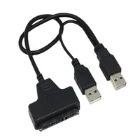 50 cm USB 2 0 SATA 7 15pin till USB 2 0 Adapterkabel för 2 5 HDD Laptop Hard Disk Drive180N