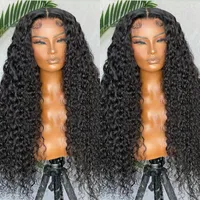 Links 28 30 Inch Deep Wave 5x5 Lace Closure Human Hair Wig 180 250 Density Brazilian Remy Curly 4x4 Wigs For Women