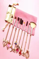Sailor Moon 8pcs Cepillos de maquillaje Cardcaptor Sakura Professional MAQUILLO CHROCHES SHADAW Foundation Blush Cosmetic Cosset Kit DR7688853