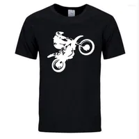 Herren T -Shirts 2022 Sommermodik Kleidung - Hemd Ärmel Casual Short Särmed O -Neck Cross Country Motorrad