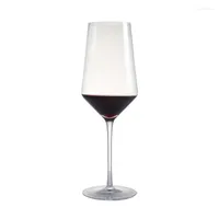 Kieliszki do wina Zestaw 2 22,5 uncji ręcznie wykonany Kryształowy Szkło bez ołowiu Czerwony White na imprezę 660 ml