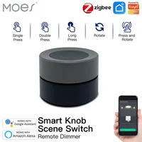 MOES NIEUWE TUYA ZIGBEE -besturingselement Smart Knob Switch Wireless Scene Switch Button Batterij Automation Scenario262W
