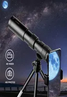 4K 10300x40 Monoküler Teleskop Sıkıştırılabilir HD Zoom Monoküler Binoküler Işık Gece Görme Kapsamı Av Kampı5017292
