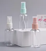 Whole 50ml Plastic Spray Bottle MINI Clear Empty Perfume Bottles Mist Spray Bottles Lotion Travel Bottle Cosmetic Packaging Co1084304