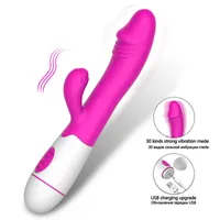 Предметы красоты Kaninchen DILDOS Vibratoren Fr Frauen Dual Vibration USB Lade Weibliche vagina klitoris massager g spot spite sexy spielzeug fr erwachsene