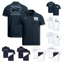 2022 F1 F￳rmula 1 Camiseta de camiseta Equipo de solapa Polo Camisetas de piloto de carreras Camisetas transpirables Mangas cortas Funciones de jersey de gran tama￱o de verano
