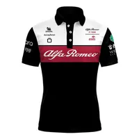 T-shirt maschile Alpha Romeo F1 Polo Shirt Team Uniforme Maglietta
