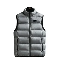 Down cotton vest for men fashion sports leisure warm autumn and winter waistcoat