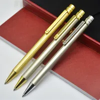 Luxe full metal dunne vat pen stationery bureau schoolleverancier bijvuld cadeau balpoint pennen met schattig ontwerp267b