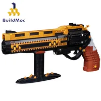 블록 빌드 모록 군사용 SWAT 건 2 권총 마지막 단어 이국적인 손 무기 리볼버 빌딩 블록 어린이를위한 장난감 선물 T221022