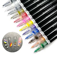 Nagellak mybormula 12 kleuren 3D stip tekening pen art diy graffiti ontwerp stip schilderen vernis manicure versiergereedschap 221026