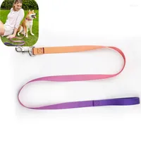 Colarinho de cachorro coleira de nylon colares para cães walker colorido walking produtos de estimação de animais de estimação arco -íris accessórios cadeia