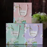 Geschenkwikkeling 5 -stcs Bag Candy Wedding Packing Creative Box Wrapping Paper Carton
