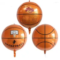 Decoraci￳n de fiestas 22 pulgadas 4D Baloncesto de baloncesto Globos estereosc￳picos F￺tbol Globos Decoraciones de cumplea￱os Toyes inflables