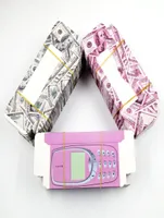 50pcs Ganzes False Wyelash Money Packaging Cardboard Cash Box Pink Custom Handy Handy Mobile 3D -Wimpern Holographieboxen2328829