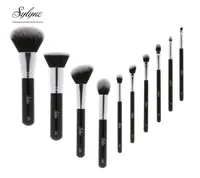 Sylyne Professional Makeup Brush Set de haute qualité 10pcs Makeup Brushes Classic Black Handle Make Up Brushes Kit Tools5845561