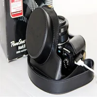 Yüksek kaliteli PU deri kamera kılıfları çantalar Canon Powers için Kapak G1X Mark II 2 Kamera Üç Renkler265p