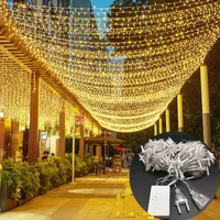 Strings LED Icicle String Lights Christmas Fairy Garland Street Lamp Outdoor Home For Wedding/Party/Curtain/Garden DIY Decoration