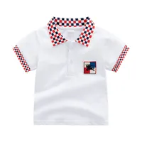 Summer Children Children Baby Polo Shirt Blouse Solid Cor Solid Sleeved Casual Top Kid Clothing for Boy 1-6y