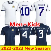 Novo 2022 Scotland Soccer Jersey Tierney Dykes Adams McTominay Futebol camisa 22 23 Hom