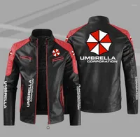 Мужские куртки 2022 логотип зонтик мужская мотоциклетная куртка осень зимняя мужская кожа кожа.