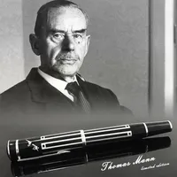 Grande escritor de luxo LGP Thomas Mann Roller Ball Pen School Office Business Pens com número de série 344L