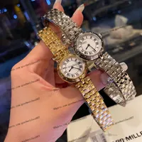 High-Quality Ladies montre 27 mm cadran blanc Luxury Diamond Diamant Solde en acier inoxydable Fashion Gold Wristwatch Silver Watches Sapphire Glass Watch Physical Image