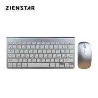 Zienstar Russian Slim 2 4G Wireless Keyboard Mouse Combo para MacBook Laptop TV Box PC Smart com receptor USB 210610229N