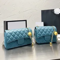 Damen Luxurys Designertasche Lady Handtasche Crossbody Goldene Goldene Ballkettenumh￤ngetasche Klassische Top echtes Leder ber￼hmte Kreuzk￶rper Totes weibliche Handtaschen